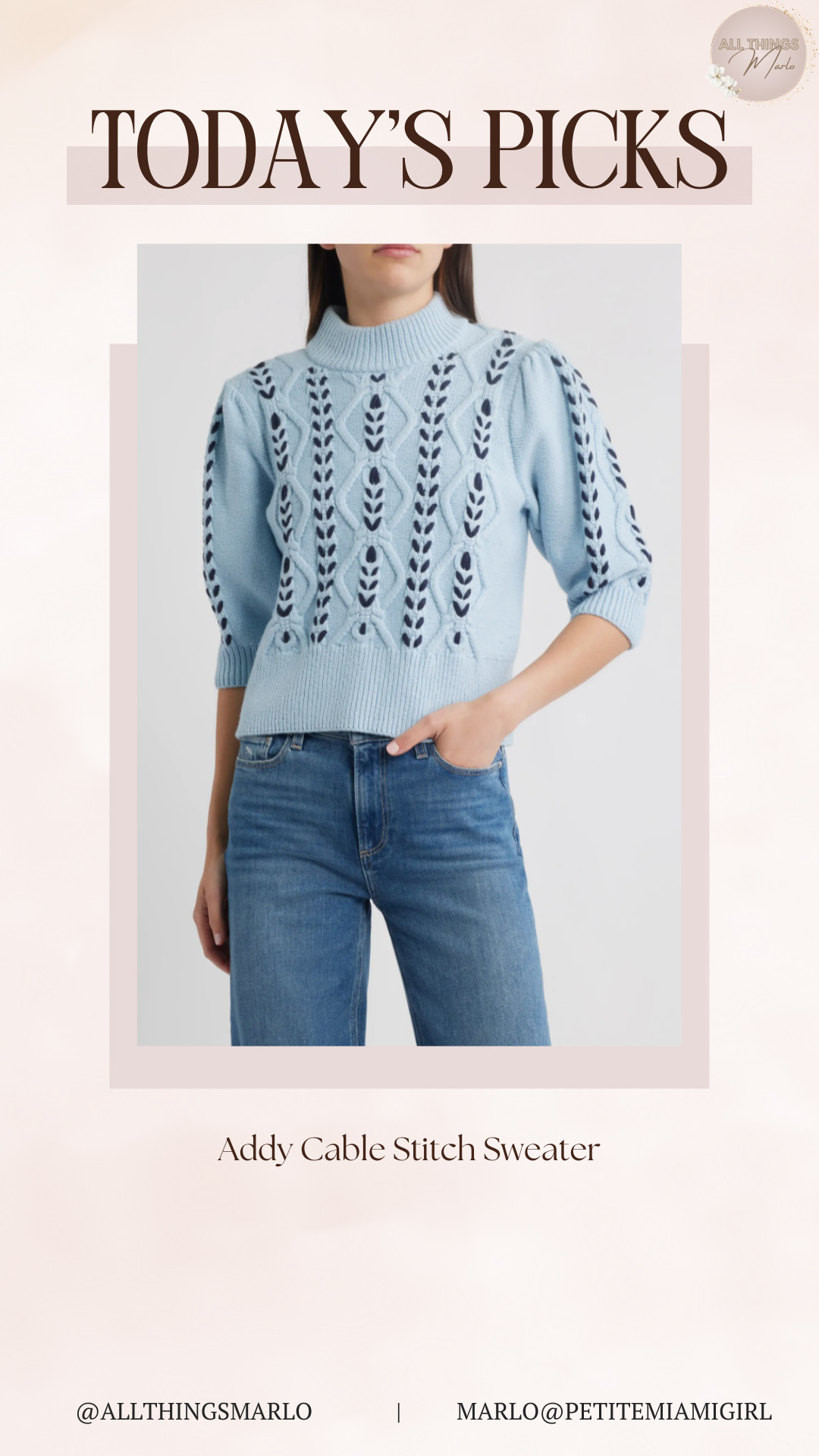 Addy Cable Stitch Sweater 

 #LTKSeasonal #LTKSaleAlert #LTKTravel