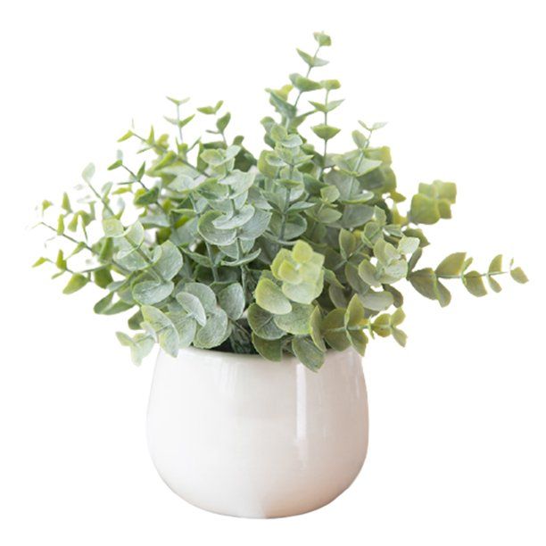 Visland Eucalyptus Potted Plants, Artificial Eucalyptus Plants with Vase, Artificial Eucalyptus L... | Walmart (US)
