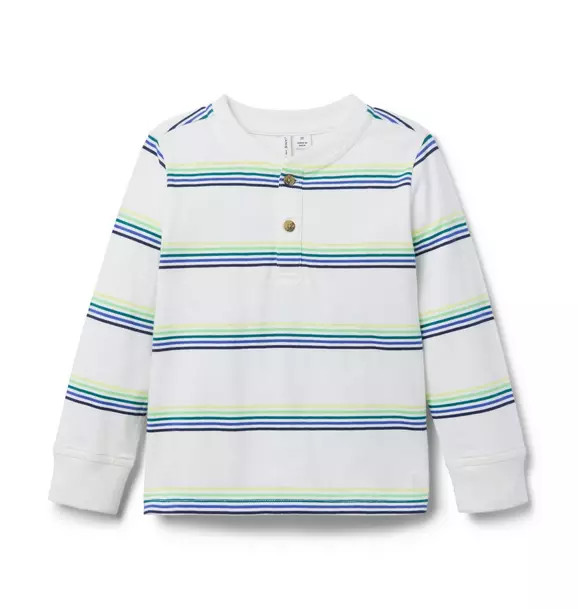 Striped Henley Tee | Janie and Jack