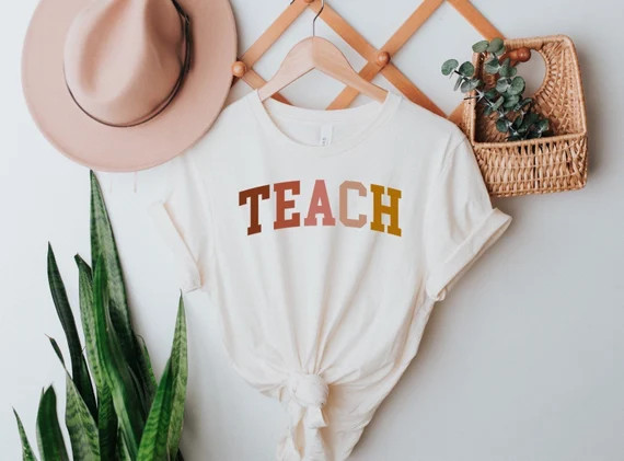 Teacher Shirt Teach Shirt Fall Teacher Shirt Cute Shirt for | Etsy | Etsy (US)