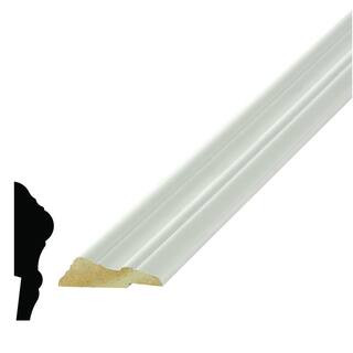 WM 391 11/16 in. x 2-1/4 in. Pine Primed Finger-Jointed Chair Rail Moulding | The Home Depot