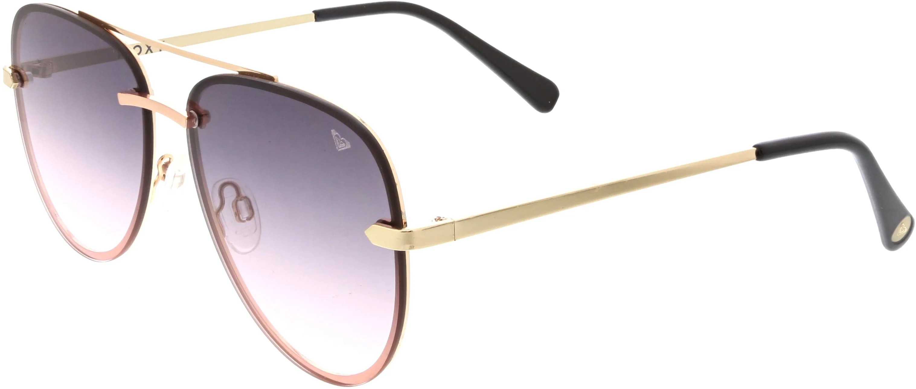 Roxy Women's Rimless Aviator Sunglasses RS2000 into the Sun - Shiny Gold with Pouch | Walmart (US)