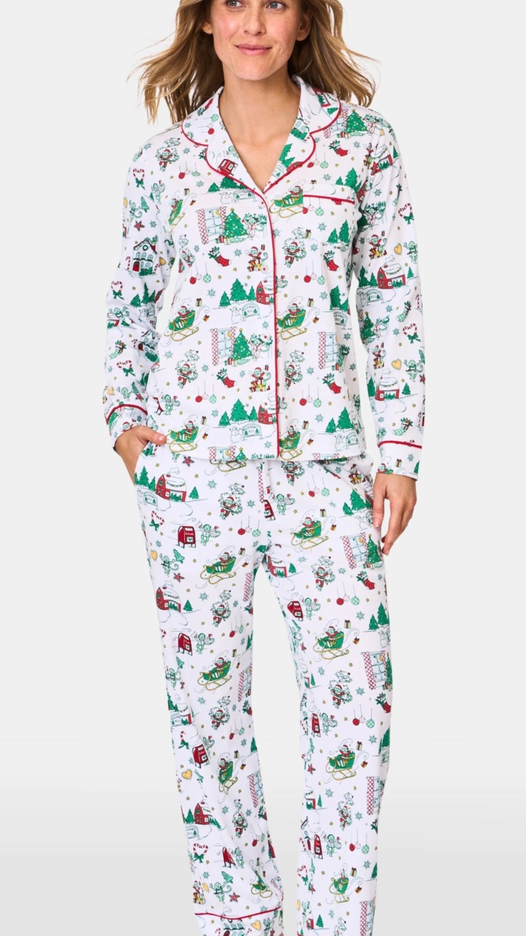 Roller rabbit Snow Village Christmas pajamas 
Christmas Jammie’s
Holiday pjs 
Christmas pajamas for the family 

#LTKSeasonal #LTKHoliday #LTKKids