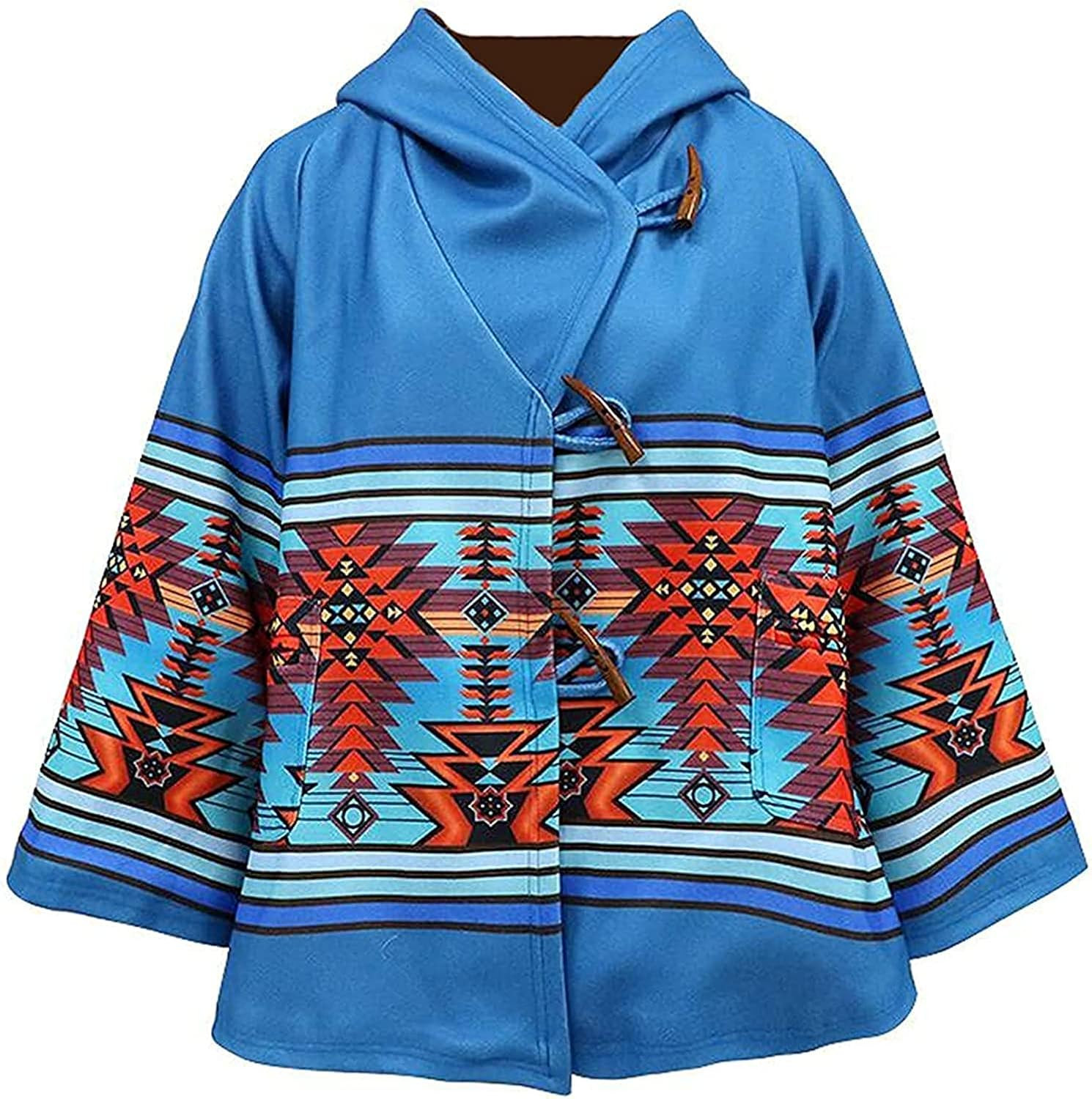 Molluska Apparel YS Season 3 Wool Blend Beth Poncho | Dutton Blue Hooded Kelly Reilly Coat Poncho | Amazon (US)