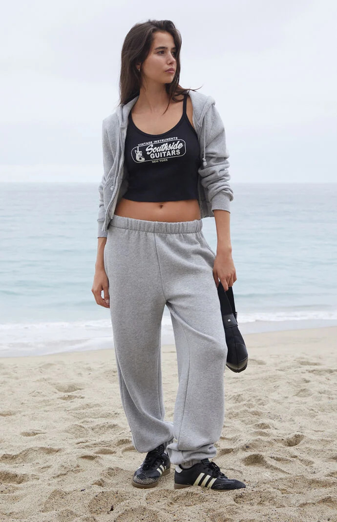 John Galt Women's Light Gray Rosa Sweatpants in Silver | PacSun
