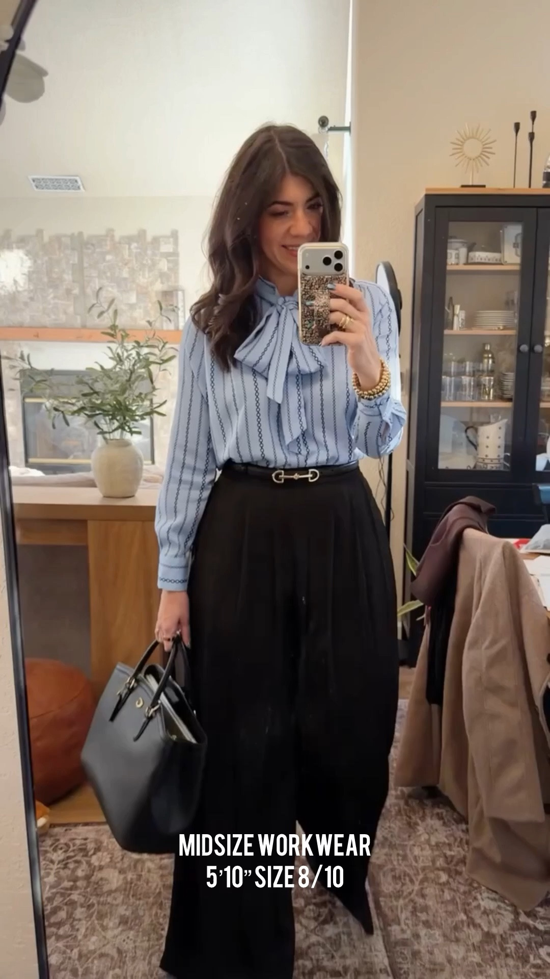 What I wore to work today , tie blouse medium and  pants medium also Added similar ￼
 Work Outfit, Business Casual, winter work wardrobe, winter capsule, Wide Leg, Midsize Fashion, Capsule Wardrobe, Everyday Outfits, midsize workwear, office outfit, business casual outfits, chic office looks, professional style, midsize fashion inspo, everyday work outfits, affordable workwear, work to weekend looks, affordable workwear,  trendy looks, trending

#LTKWorkwear #LTKOver40 #LTKMidsize