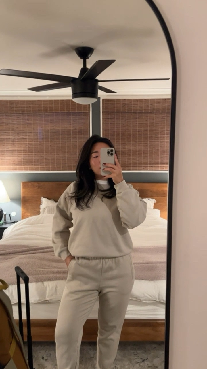 Loves a sweatsuit for travel 

Wearing Petite in top + bottom
Top: Large
Bottom: Medium

#LTKfindsunder50 #LTKstyletip #LTKmidsize