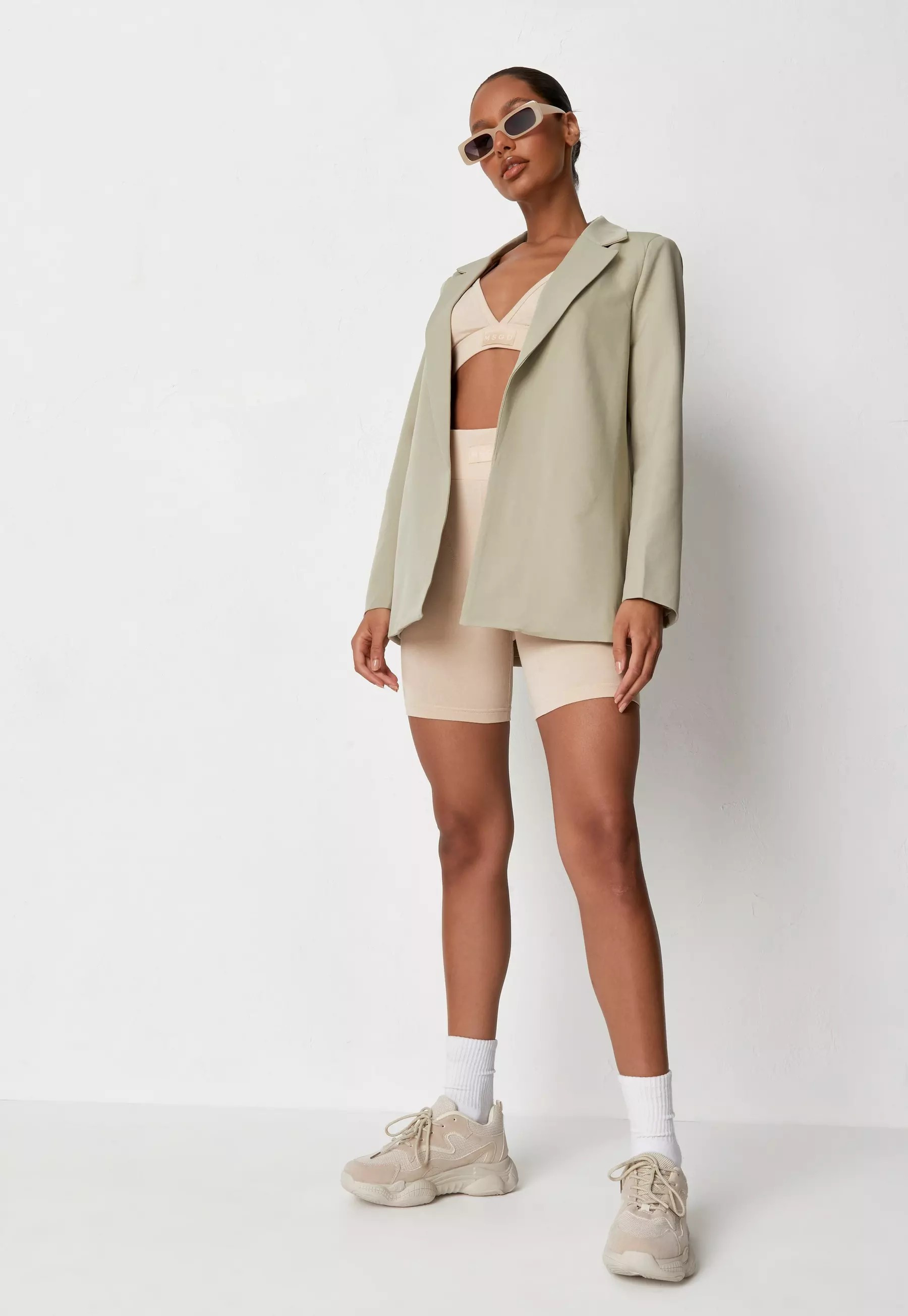 Tall Sage Co Ord Tailored Boyfriend Blazer | Missguided (UK & IE)