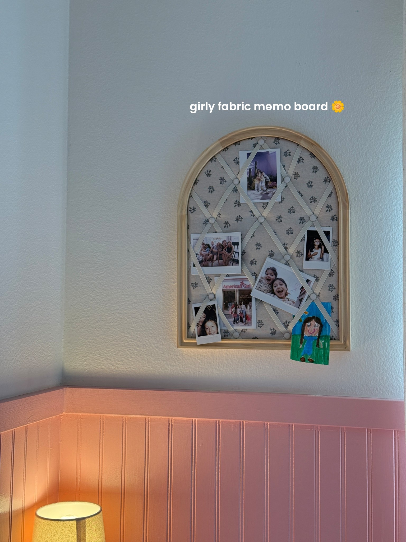 girly fabric memo board 📸 

#LTKFindsUnder50 #LTKBaby #LTKKids
