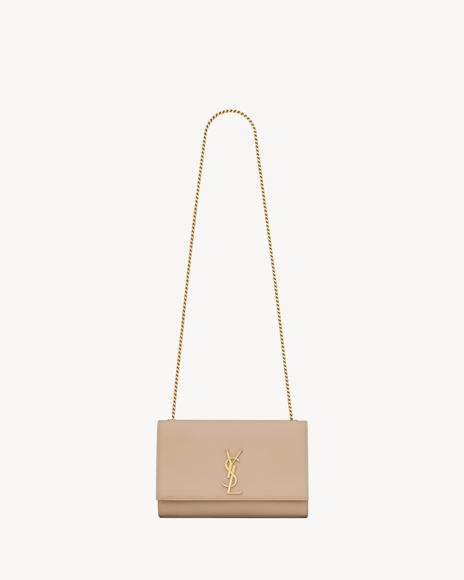 kate medium chain bag in grain de poudre leather | Saint Laurent Inc. (Global)