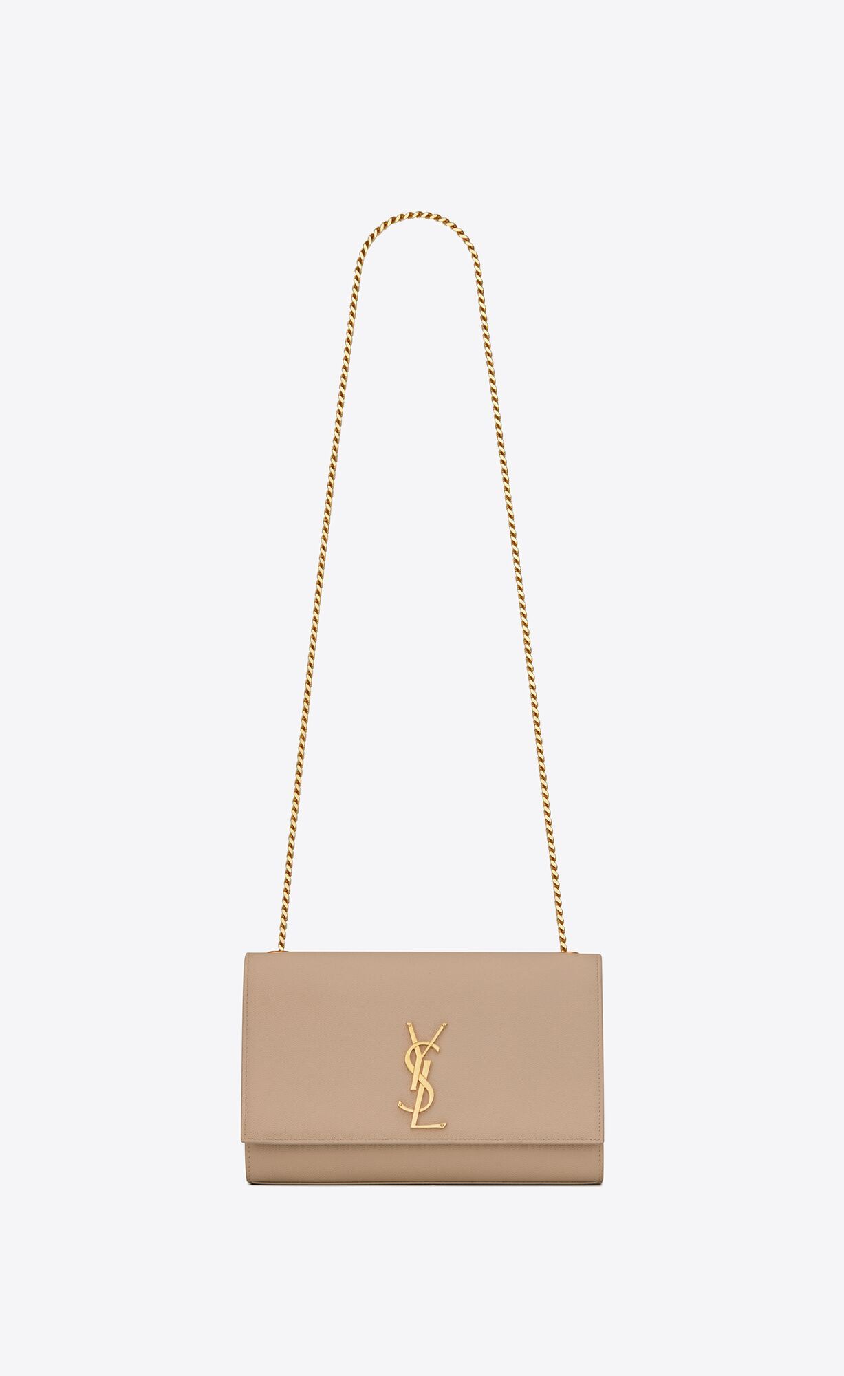 kate medium chain bag in grain de poudre leather | Saint Laurent Inc. (Global)