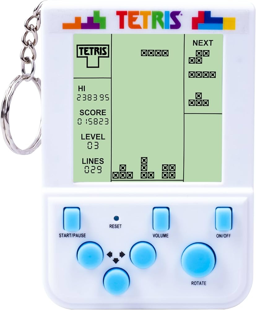 Tetris Keyring Handheld Arcade Game – Officially Licensed Mini Retro Console with LCD Screen, S... | Amazon (US)