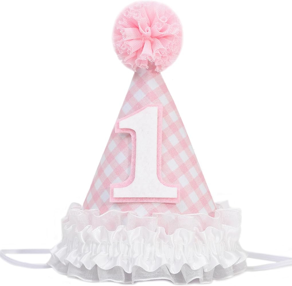 MAMUXI Lace 1st Birthday Hat - Sweet One Birthday Decorations, Lace Floral Party Hat, Little Prin... | Amazon (US)