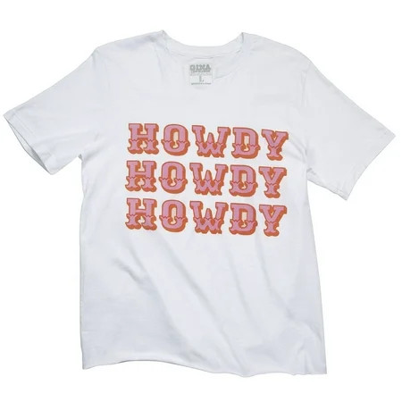 Gina Tees Womens Gina Howdy Tee Shirt | Walmart (US)