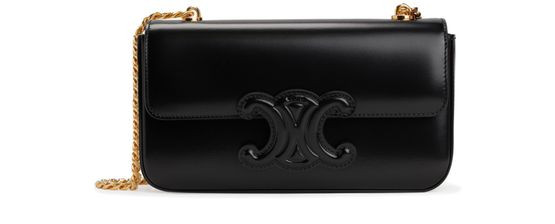Chain shoulder bag cuir Triomphe in shiny calfskin | 24S US