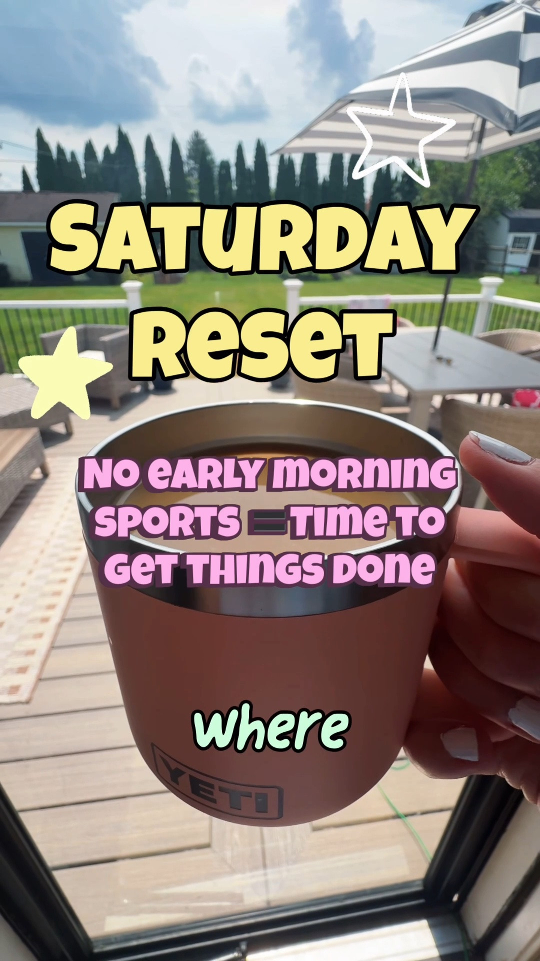 so rare to have a Saturday that we are not rushing out the door early for baseball or an activity. I love it so much, but it was honestly reallly nice to have relaxing Saturday morning to get things done!




Saturday reset, cleaning, vlog, meal prep, day in the life, mom fashion, crochet knit set, UGC, cleaning

#LTKdayinmylife #LTKmorningroutine