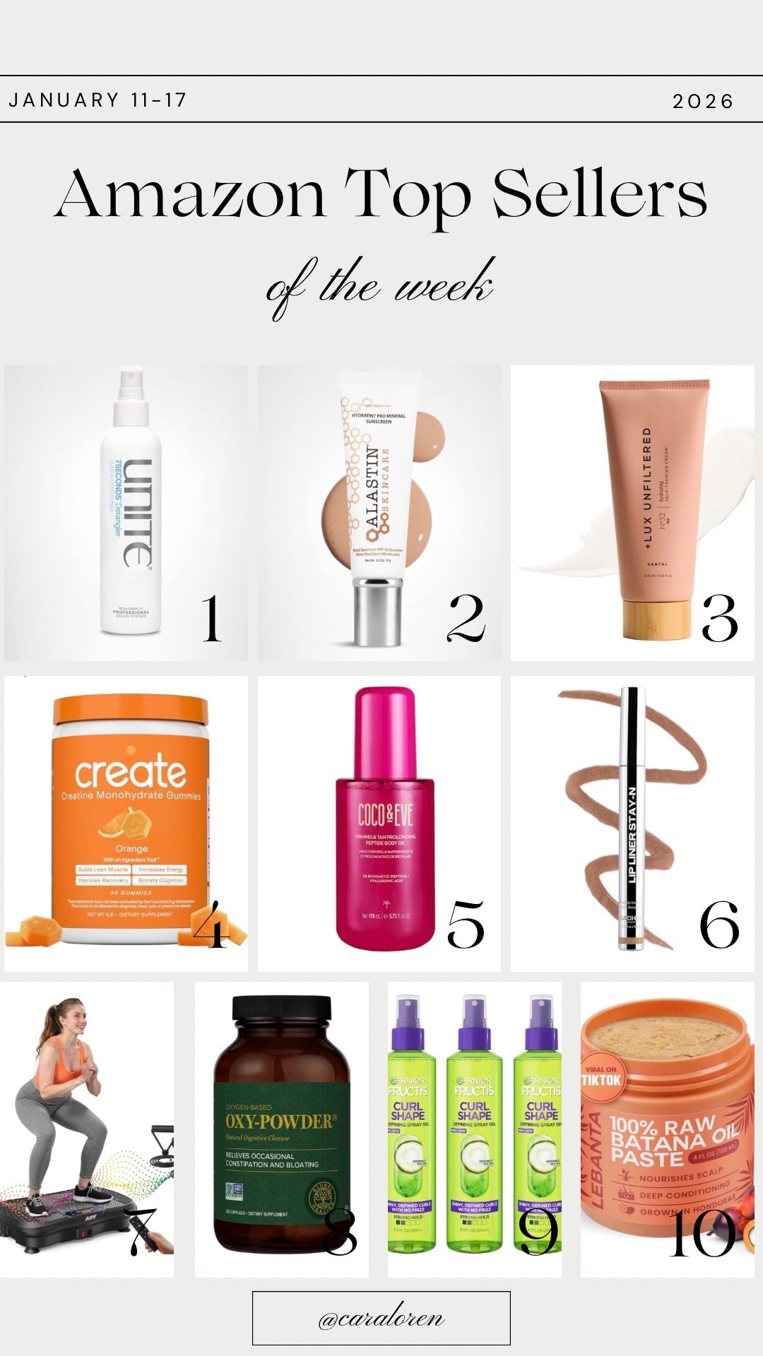 Last week’s Amazon best sellers 🫶🏻