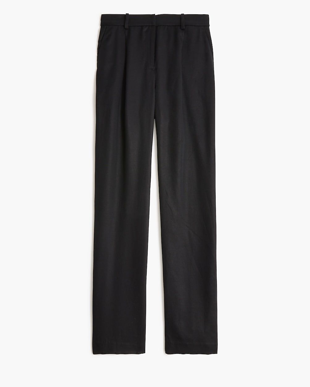 Wide-leg pleated twill trouser pant | J.Crew Factory