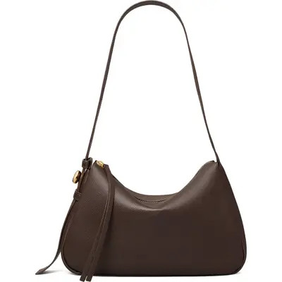 Tory Burch Romy Leather Shoulder Bag in Black at Nordstrom | Nordstrom
