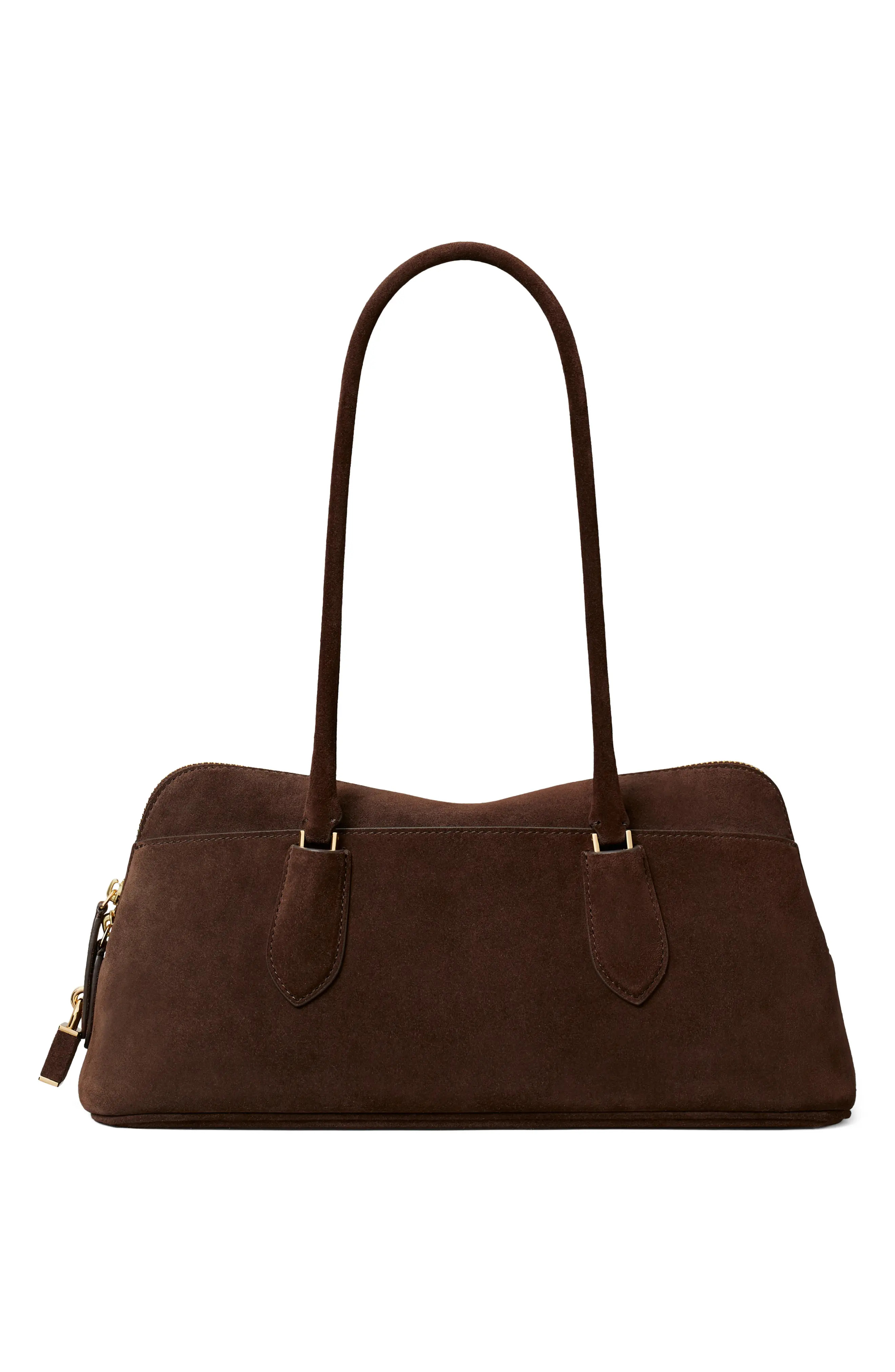 Tory Burch Lock Suede East-West Satchel (Women) | Nordstrom | Nordstrom