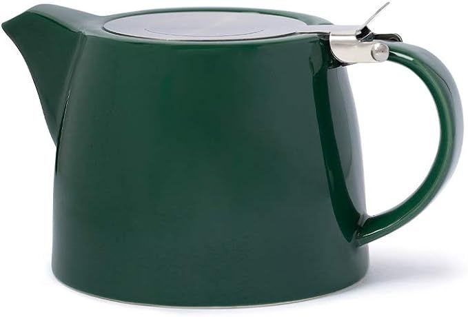 VAHDAM, Porcelain Teapot - Dark Green (16.9 oz) - Handcrafted Teapot with 18/8 Stainless Steel Li... | Amazon (US)