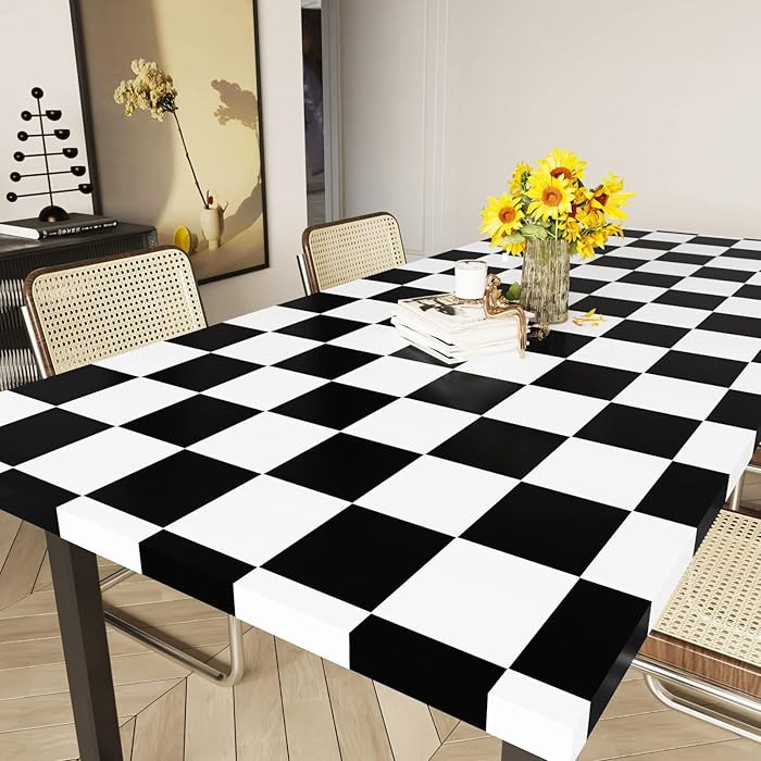 Black White Checkered Wallpaper Peel and Stick Mosaic Checkerboard Wallpaper Removable Funky Chec... | Amazon (US)