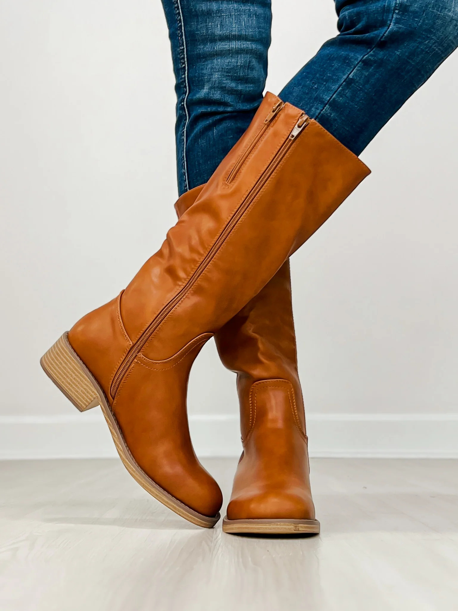 Pierre Dumas Paula Tall Boots in NEW TAN | Emma Lou's Boutique