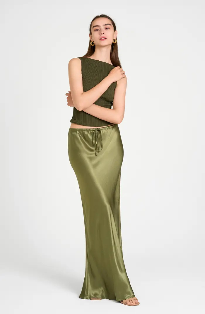 WAYF Finley Satin Skirt | Nordstrom | Nordstrom