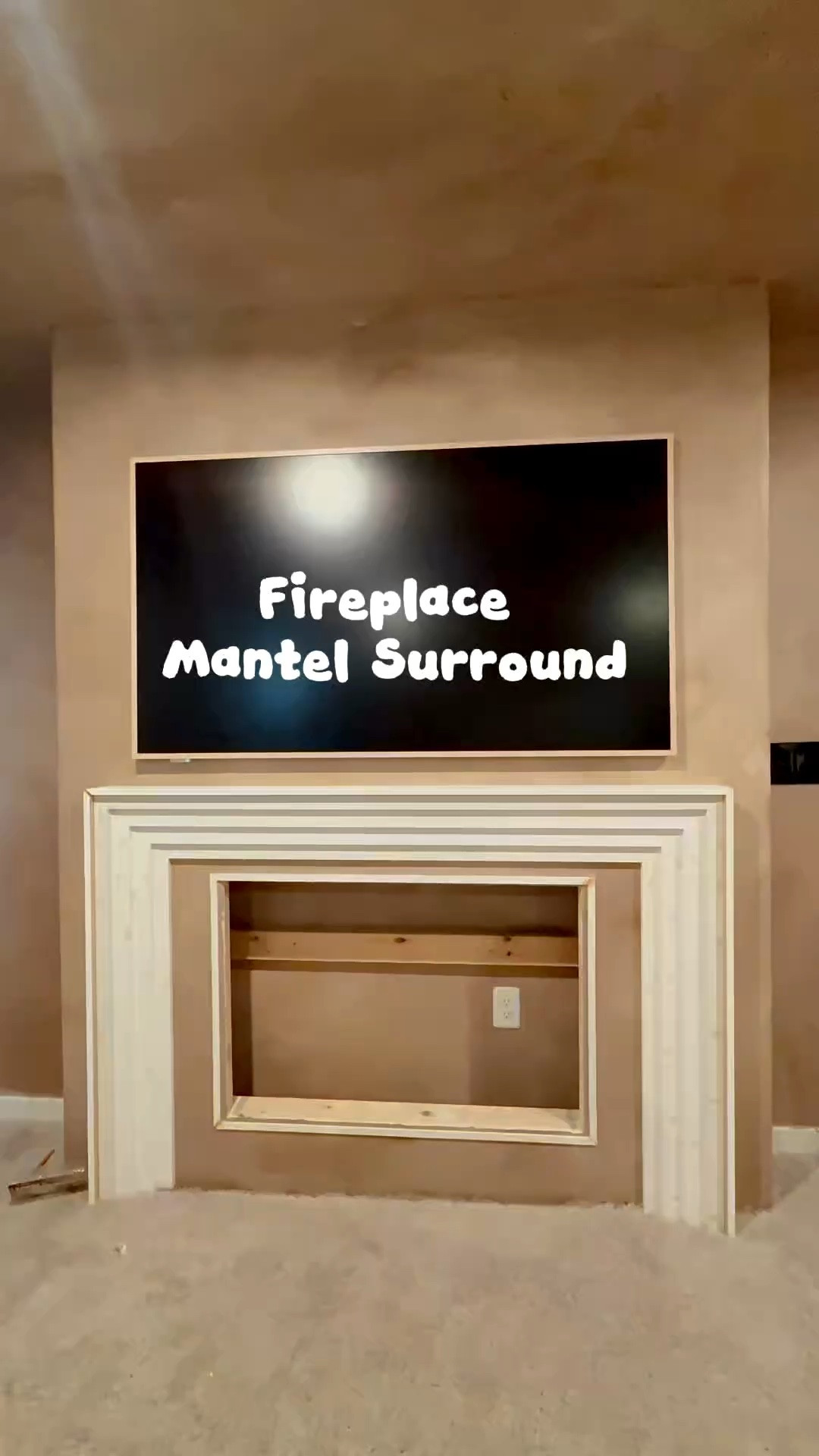 DIY Fireplace Mantel Surround

Materials from @lowes :
- 1 1/2” 18 Gauge Brad Nails
- 2 ( 1” x 2” x 8 ft MDF Board )
- 2 ( 1” x 4” x 8 ft MDF Board )
- 4 ( 1” x 6” x 8 ft MDF Board )
- 2 ( 1” x 8” x 8 ft MDF Board )

40” Touchstone Electric Fireplace

#diy #lowespartner #ad #diyproject