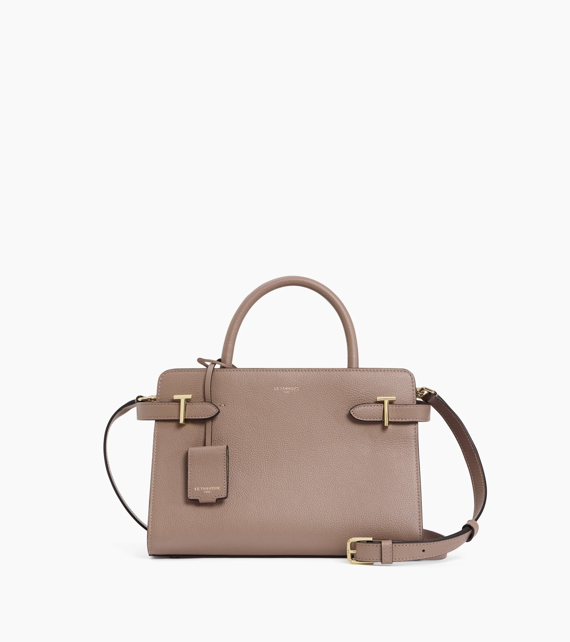 Emilie medium-sized handbag in grained leather | Le Tanneur