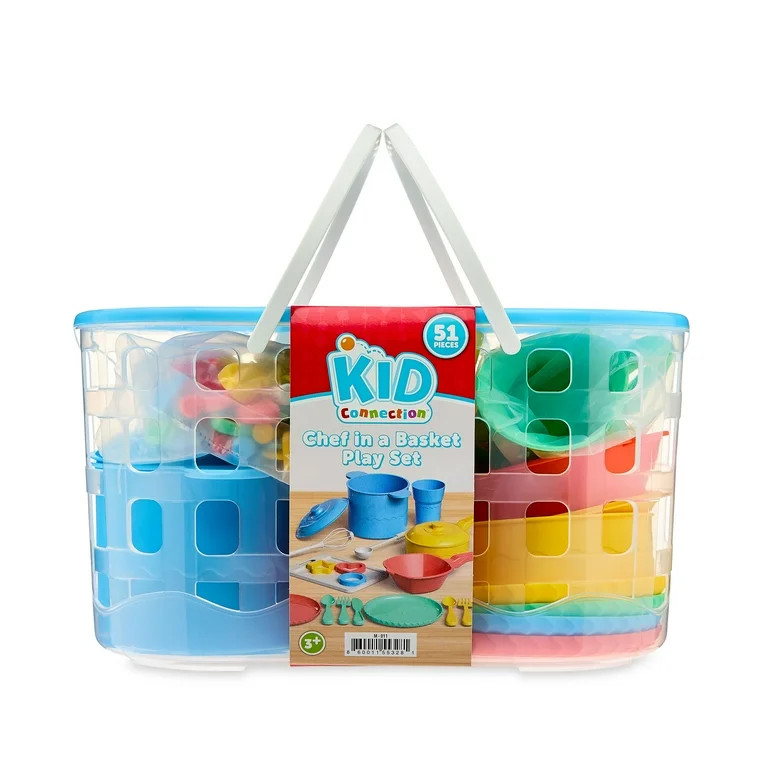 Kid Connection Chef in a Basket -Pretend Playset for Toddlers, 3 Years+, Plastic, Multiple Colors... | Walmart (US)