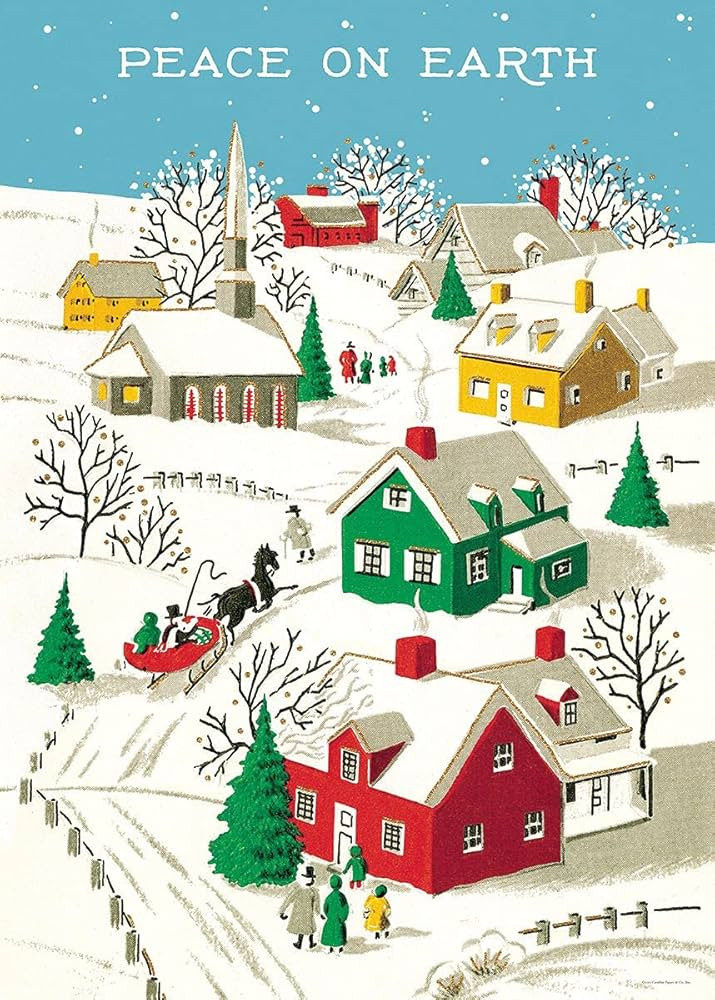 Cavallini & Co. Decorative Paper Sheet, Peace on Earth, 20 x 28 Inch Italian Archival Paper (WRAP... | Amazon (US)