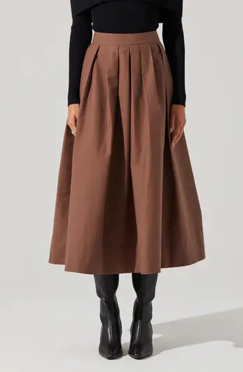 ASTR the Label Cotton Midi Skirt | Nordstrom | Nordstrom