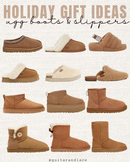 Uggs. Ugg boots. Ugg slippers. 

#LTKSeasonal #LTKshoecrush #LTKGiftGuide