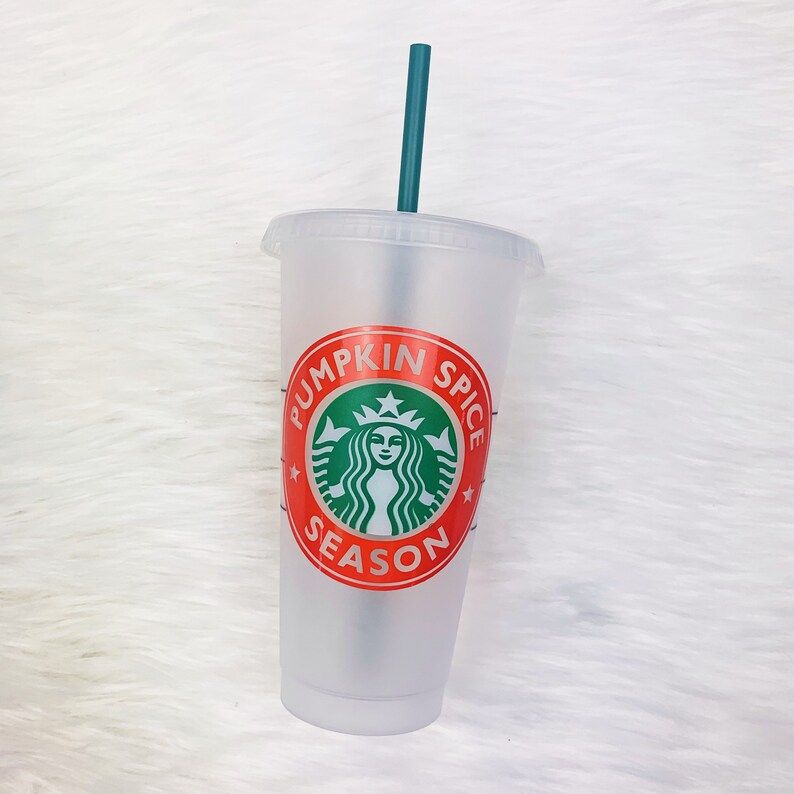 Pumpkin Spice Season Starbucks Venti Cold Cup Fall Mug | Etsy | Etsy (US)