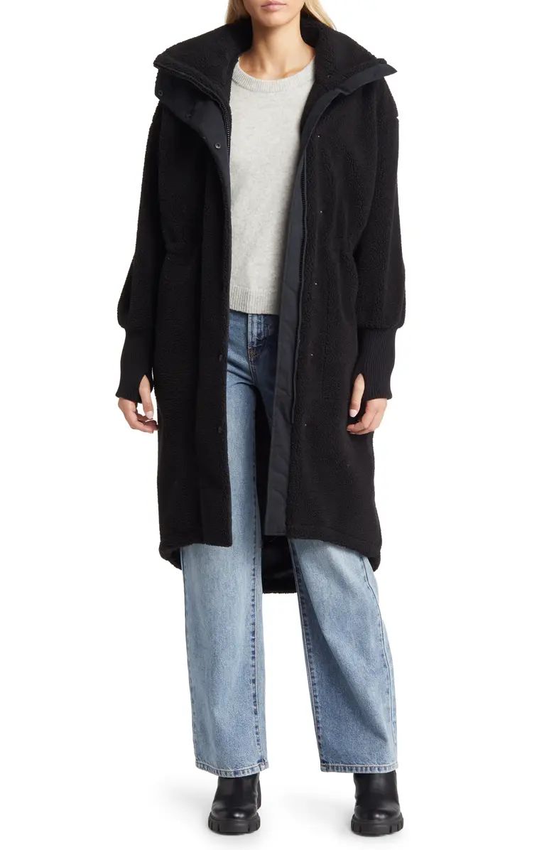 UGG® Rhiannon High Pile Fleece Longline Coat | Nordstrom | Nordstrom