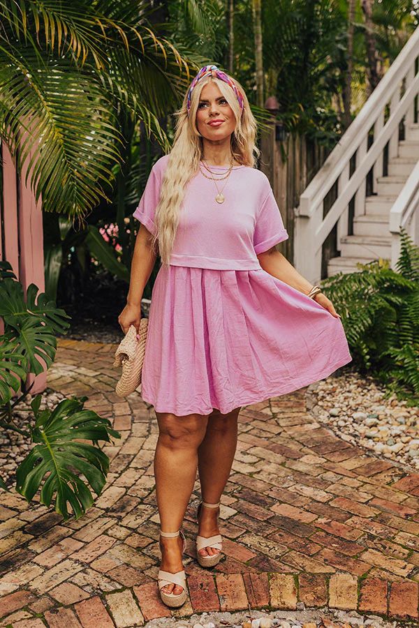 Simple Moment Mini Dress in Blush Curves | Impressions Online Boutique