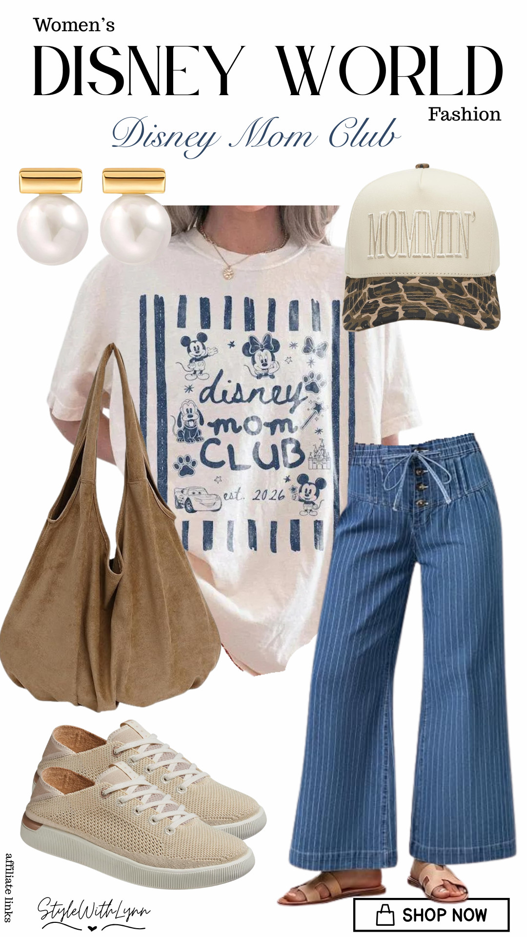 Calling all Disney moms!  This is the kind of Disney World outfit that makes park days feel effortless, cute, comfortable, and totally magical. Pair your favorite Disney mom tee with relaxed wide-leg pants, comfy sneakers, a neutral tote, and a fun 'Mommin' cap for the perfect mix of casual style and mom-friendly comfort.

🛍️ Shop this Disney mom outfit and all the details through my LTK!
💫 Follow for more Disney World outfit inspiration, Disney mom style, vacation outfits and magical finds!

#DisneyMom #DisneyMomClub #DisneyWorldOutfits #DisneyMomStyle #DisneyOutfitInspiration #DisneyFashion #DisneyWorldFashion #DisneyMomOutfit #DisneyVacationOutfits #DisneyParkOutfits #DisneyStyle #MagicKingdomOutfit #EpcotOutfit #DisneyMoms #DisneyStyleInspiration

#LTKootd #LTKmomlife #LTKTravel