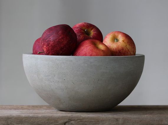 Large Concrete Fruit Bowl 10 | Etsy | Etsy (US)