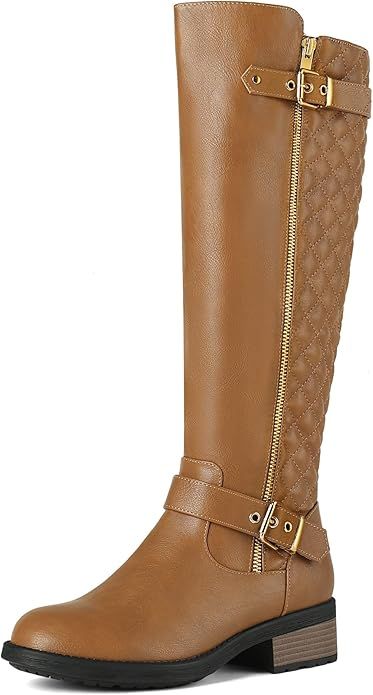 DREAM PAIRS Women's Knee High Riding Boots | Amazon (US)