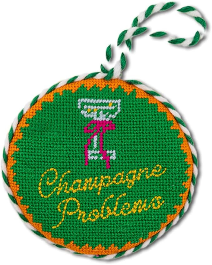 Furbish Needlepoint Christmas Ornament - Cute & Funny Embroidered Tree Ornament, Eclectic Holiday... | Amazon (US)