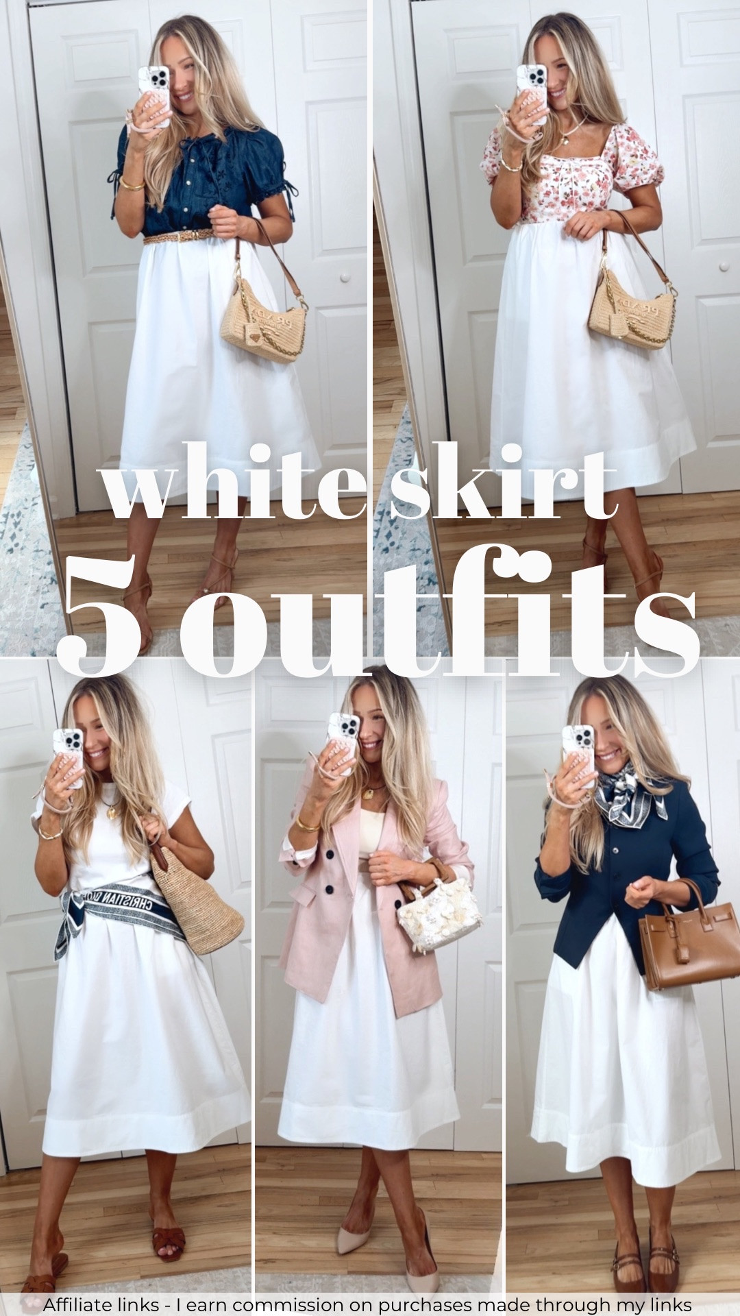 Affiliate links - I earn commission on purchases made through my links | how to style a white skirt
Styling tips
Outfit inspo 