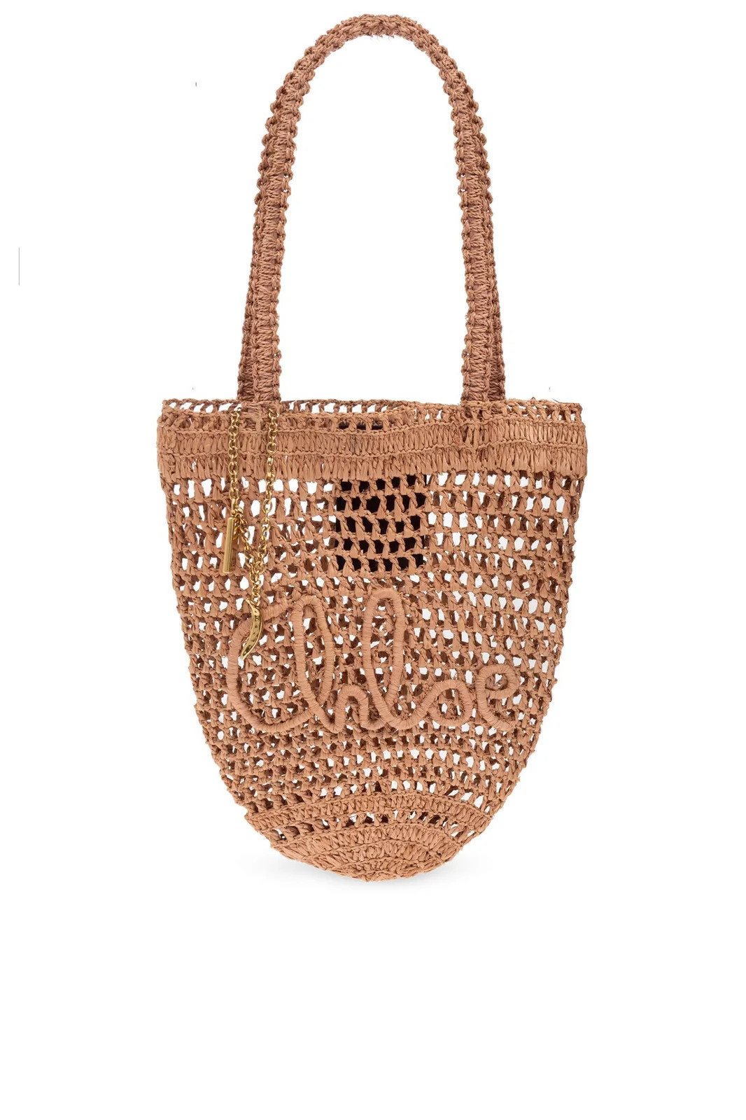 Chloé Small Summer Banana Raffia Tote Bag | Cettire Global