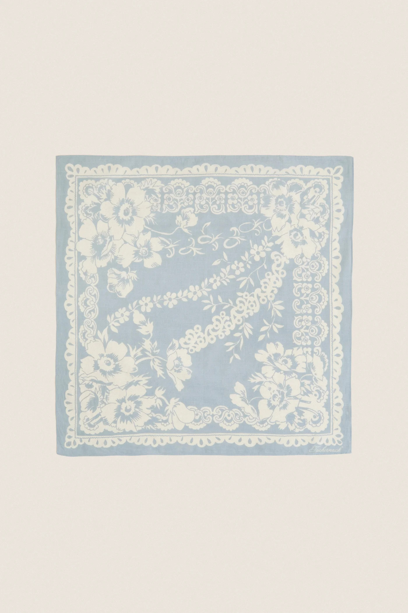 Washed Indigo Tropical Punch Cotton Scarf | Tuckernuck (US)