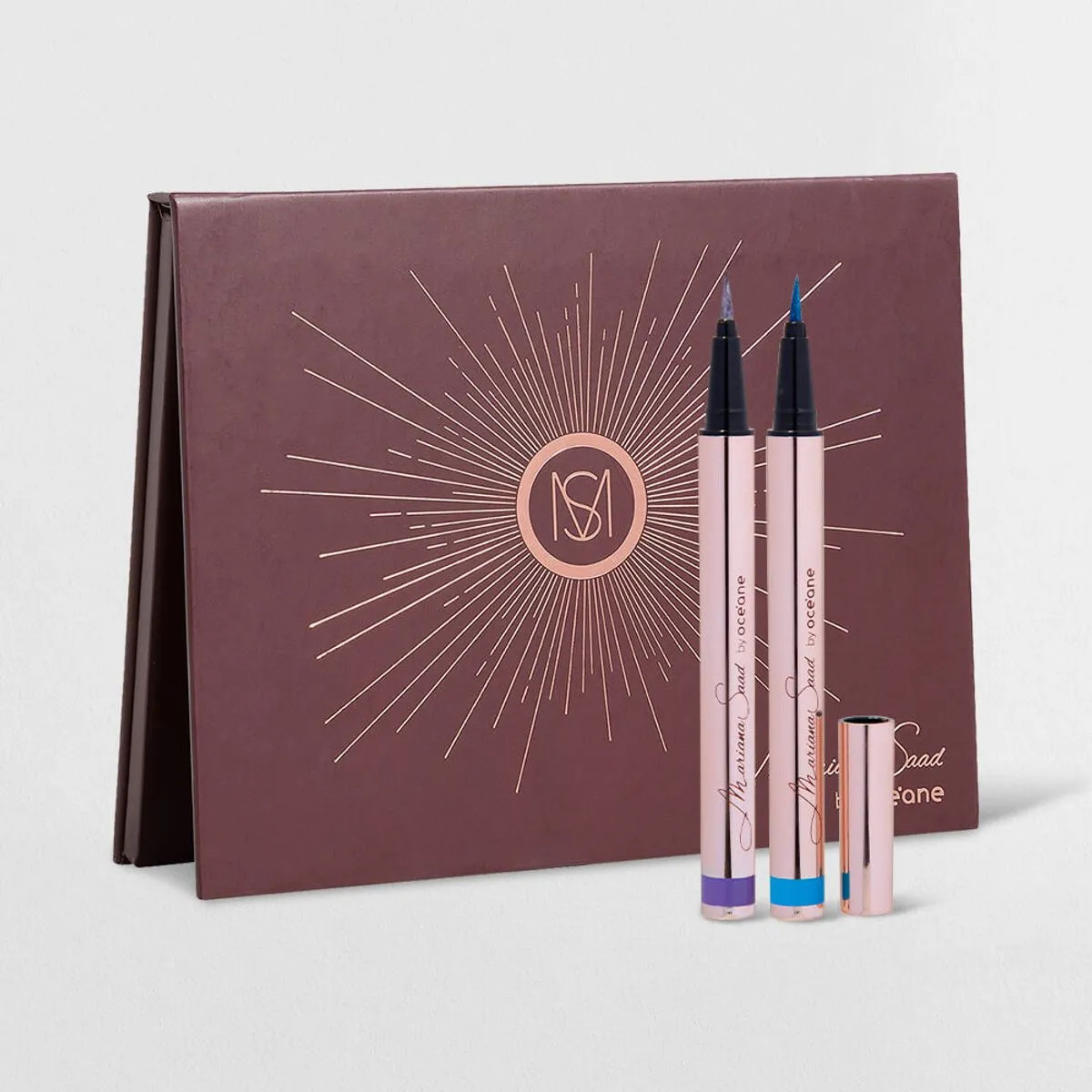 Kit Paleta de Sombras 12 Shades + Duas Canetas Delineadoras Mariana Saad By Océane (3 Produtos) | Oceane (BR)