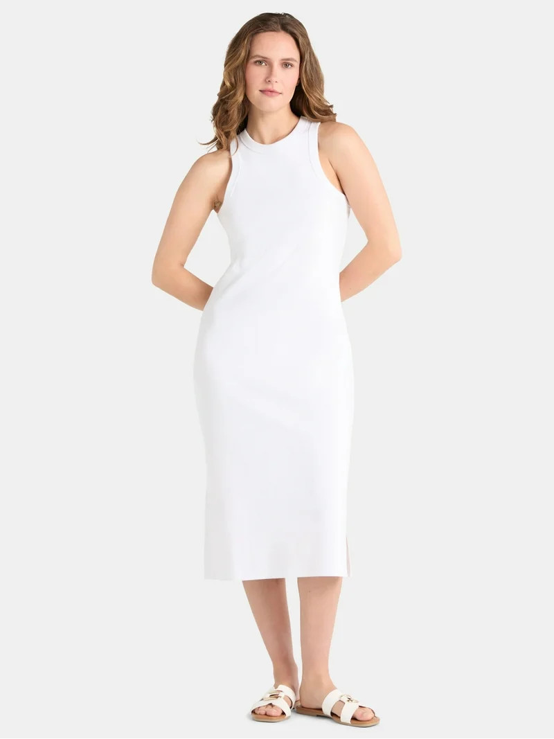 Time and Tru Women's High Neck Tank Dress, XS-XXXL | Walmart (US)