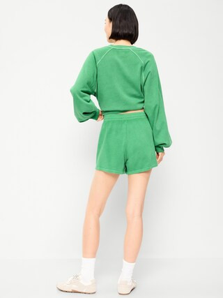 Extra High-Waisted Sweat Shorts -- 5-inch inseam | Old Navy (US)