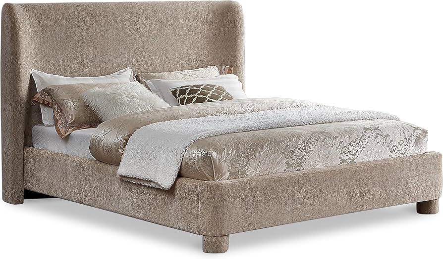 Meridian Furniture B1207Beige-K Penny Collection Modern | Contemporary King Bed with Rich Beige C... | Amazon (US)