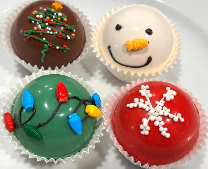 Hot Chocolate Bombs - Holidays - Christmas - Set of 4 | Etsy (US)