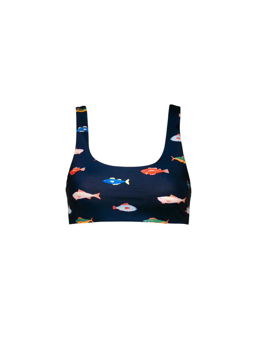 Scoop Top in Harbor | Kitty & Vibe